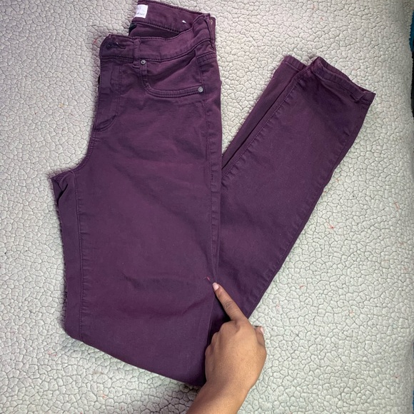 Garage Skinny Purple high-waist stretch Girls/Junior's Denim/Pants size 3 - Picture 13 of 15